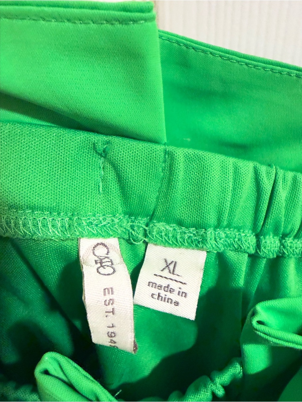 Cato Green Colorblock Pleated Ruffle Peplum Cami Top XL Adjustable Straps - Picture 4 of 5